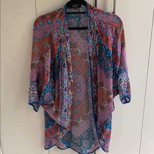 Feathers by Tolani Kimono One Size Fits All